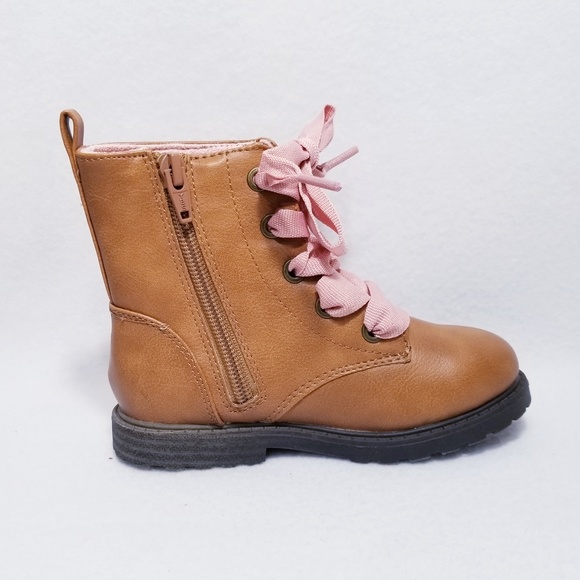 Cat & Jack Cherish Lace-up Boots - Size 9 - NWT - Picture 3 of 8